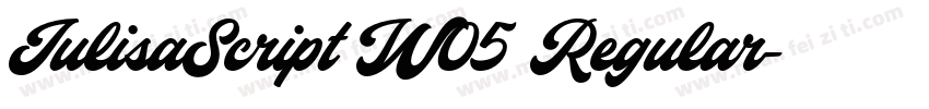 JulisaScript W05 Regular字体转换